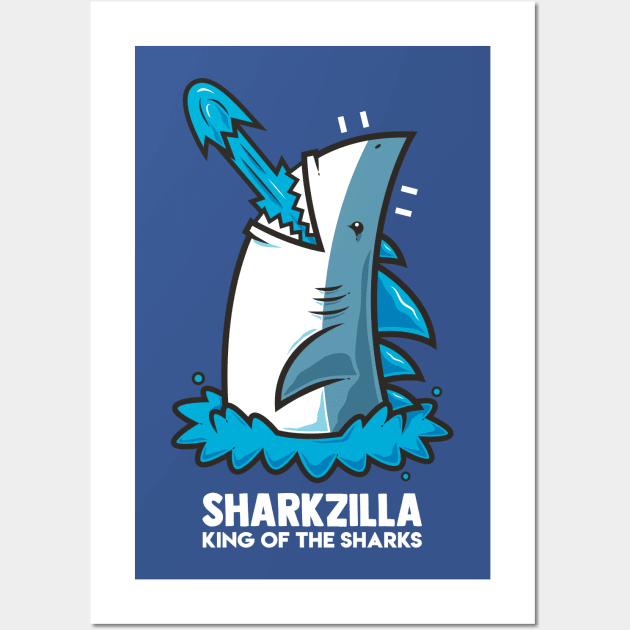 SHARKZILLA Wall Art by krisren28